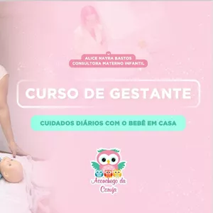 Imagem de capa para o Ebook Curso de Gestante - Primeiros cuidados com o recém-nascido em casa: Vérnix caseoso, Primeiro banho, Curativo umbilical, Troca de fradas e Troca de roupas