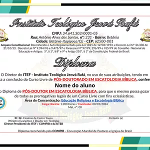 Imagem de capa para o Ebook PÓS-DOUTORADO EM ESCATOLOGIA BÍBLICA - LIVRE