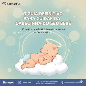 Imagem de capa para o Ebook O Guia Definitivo Para Cuidar da Cabecinha do Seu Bebê 
