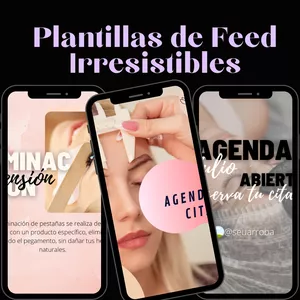 Imagen de portada para Ebook Plantillas de Feed - cejas e pestanas