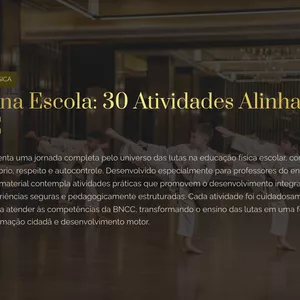 Imagem de capa para o Ebook Lutas na Escola: 30 Atividades Práticas com BNCC