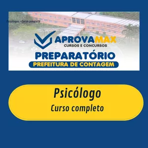 Imagem de capa para o Curso online Preparatório Completo – Psicólogo | Concurso Saúde Contagem 2025