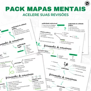 Imagem de capa para o Ebook MAPA MENTAL - Comunicação Social IN-1