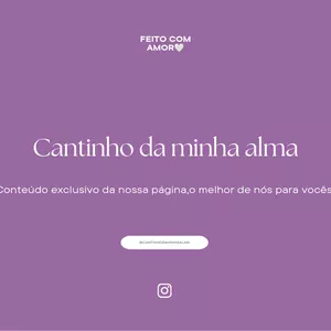 Imagem de capa para o Curso online Pacote exclusivo cantinho da minha alma