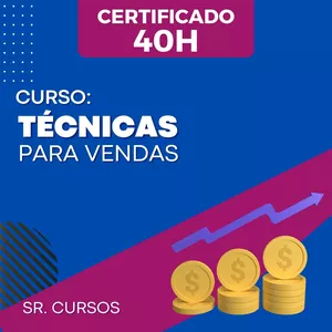 Imagem de capa para o Ebook Curso Técnicas para Vendas (em PDF). Com certificação.