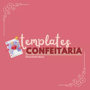 Imagem de capa para o Ebook Modelos de Post Canva - Confeiteira (Básico)