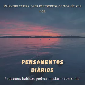 Imagem de capa para o Ebook Pensamentos Diários