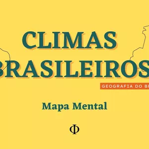 Imagem de capa para o Ebook Climas Brasileiros (Mapa Mental)