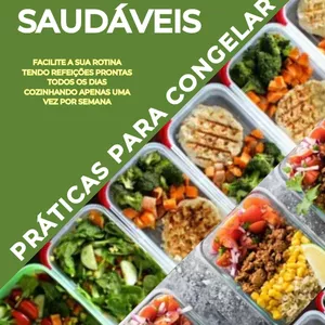 Imagem de capa para o Ebook MARMITAS FITNESS SAUDÁVEIS - PRÁTICAS PARA CONGELAR