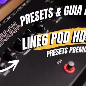Imagem de capa para o Curso online PRESETS &amp; GUIA RÁPIDO LINE6 POD HD500X 