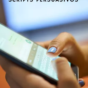 Imagem de capa para o Ebook  Venda mais com scripts persuasivos para whatsapp e messenger 