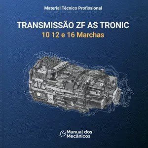 Imagem de capa para o Ebook Material Técnico Completo ZF AS Tronic 10 12 16 Marchas