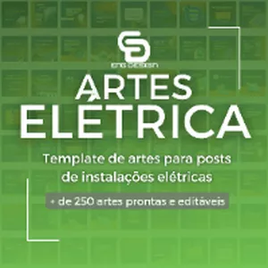 Imagem de capa para o Curso online 175 artes editáveis no canva para eletricistas e 5 identidades visuais únicas