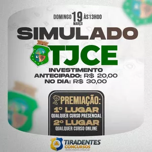 Imagem de capa para o Curso online SIMULADO TJCE 
