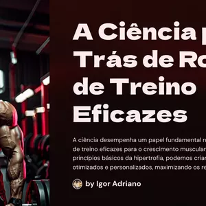 Imagem de capa para o Ebook A Ciência por Trás de Rotinas de Treino Eficazes