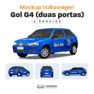 Imagem de capa para o Curso online MOCKUP VOLKSWAGEN GOL G4 (DUAS PORTAS) - 4 ÂNGULOS