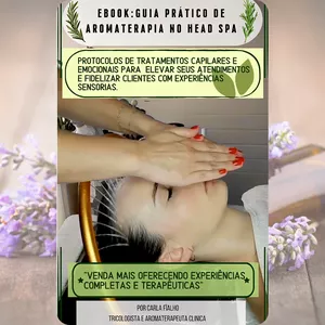 Imagem de capa para o Ebook Guia Prático de Aromaterapia no Head Spa 