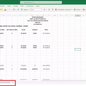 Imagem de capa para o Curso online Planilha Para Construção Civil