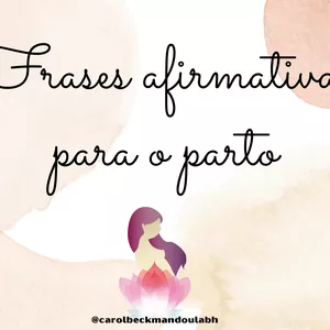 Imagem de capa para o Curso online Afirmações positivas para o parto 