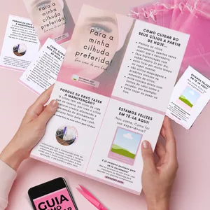 Imagem de capa para o Ebook Cartilha de Fidelização - Ficha de cuidados pós extensão de cílios