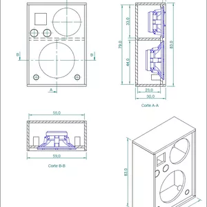 Imagem principal do produto Projetos de caixa de som + Curso de caixas acústicas (faça você mesmo)