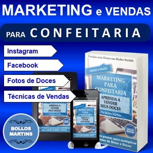 Imagem de capa para o Ebook Marketing para CONFEITARIA - Aprenda a vender seus Doces