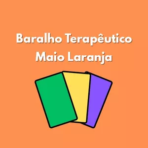 Imagem de capa para o Ebook Baralho Terapêutico - Maio Laranja