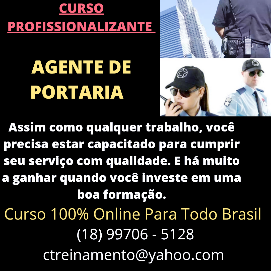 Imagem do curso CURSO AGENTE DE PORTARIA 