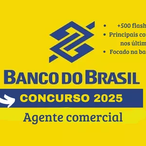 Imagem do curso +500 FLASHCARDS - CONCURSO BANCO DO BRASIL - AGENTE COMERCIAL