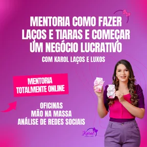 Imagem de capa para o Curso online Mentoria: Como fazer laços e tiaras e começar um negócio lucrativo