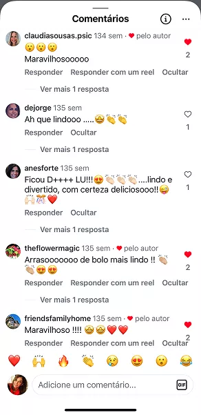 O que as clientes dizem, recomendações e testimonials do Curso Meu Primeiro Zoológico - Modele 25 Animais em Pasta Americana no Instagram
