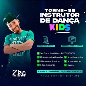Imagem de Curso de Dança kids  para instrutores  criado por Zizo Dance na hotmart