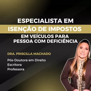 Imagem de capa para o Curso online ESPECIALISTA EM ISENÇÃO DE IMPOSTOS EM VEÍCULOS PARA PESSOAS COM DEFICIÊNCIA