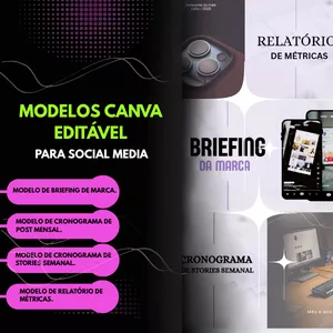 Imagem de capa para o Ebook PACK DE MODELOS EDITAVÉL PARA SOCIAL MEDIA