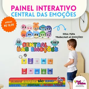 Imagem de capa para o Curso online PAINEL INTERATIVO CENTRAL DAS EMOÇÕES - DIVERTIDA MENTE
