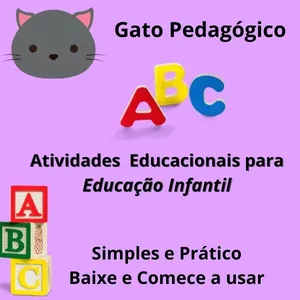 Imagem de capa para o Curso online Gato Pedagógico - Ativdades Educacionais para a Educação Infantil