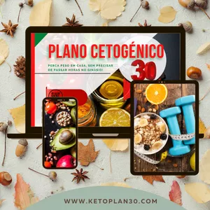 Imagem de capa para o Ebook KetoPlan30 - Dieta Cetogénica 30 dias