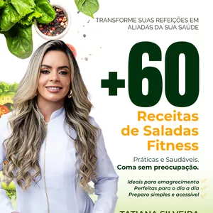 Imagem de capa para o Ebook Receitas Fitness pela Nutricionista Tatiana Silveira