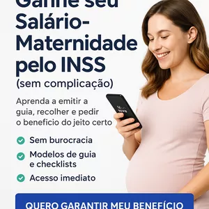 Imagem de capa para o Curso online Aprenda a Requerer Seu Benefício de Auxílio-Maternidade ao INSS