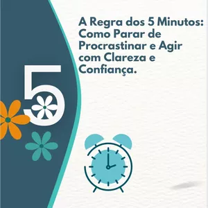 Imagem de capa para o Ebook A regra dos 5min, como parar de procrastinar
