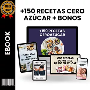 Imagen de portada para Curso online +150 Recetas cero azúcar + Bonos