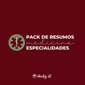 Imagem de capa para o Ebook Pack de Resumos Medicina - Especialidades Clínicas