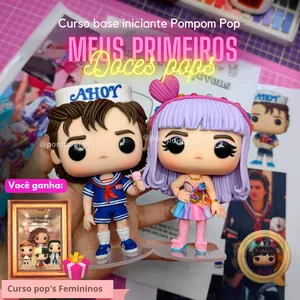 Curso Curso base Iniciante Meus primeiros doces Pop's - Pompom Pop