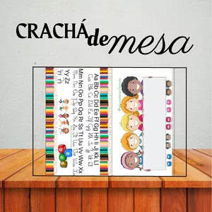 Imagem de capa para o Ebook Crachá de mesa