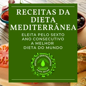 Imagem de capa para o Ebook Receitas da Dieta Mediterrânea