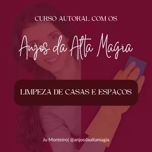 Imagem de capa para o Curso online Limpeza de casas e espaços com os Anjos da Alta Magia