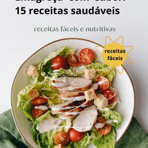 Imagem de capa para o Ebook E-book Emagreça com sabor