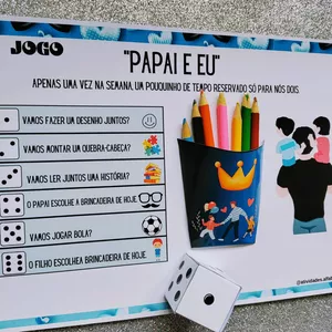 Imagem de capa para o Ebook jogo "PAPAI E EU"
