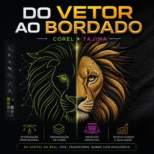 Imagem do curso Vetorizar & Bordar: Método Completo
