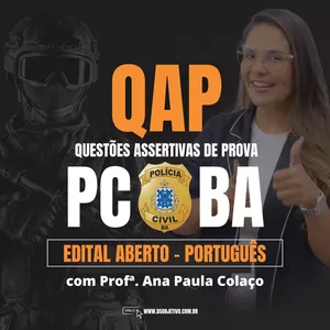 Imagem de capa para o Curso online Reta Final Concurso PCBA (Português) - Questões Assertivas de Prova (QAP)
